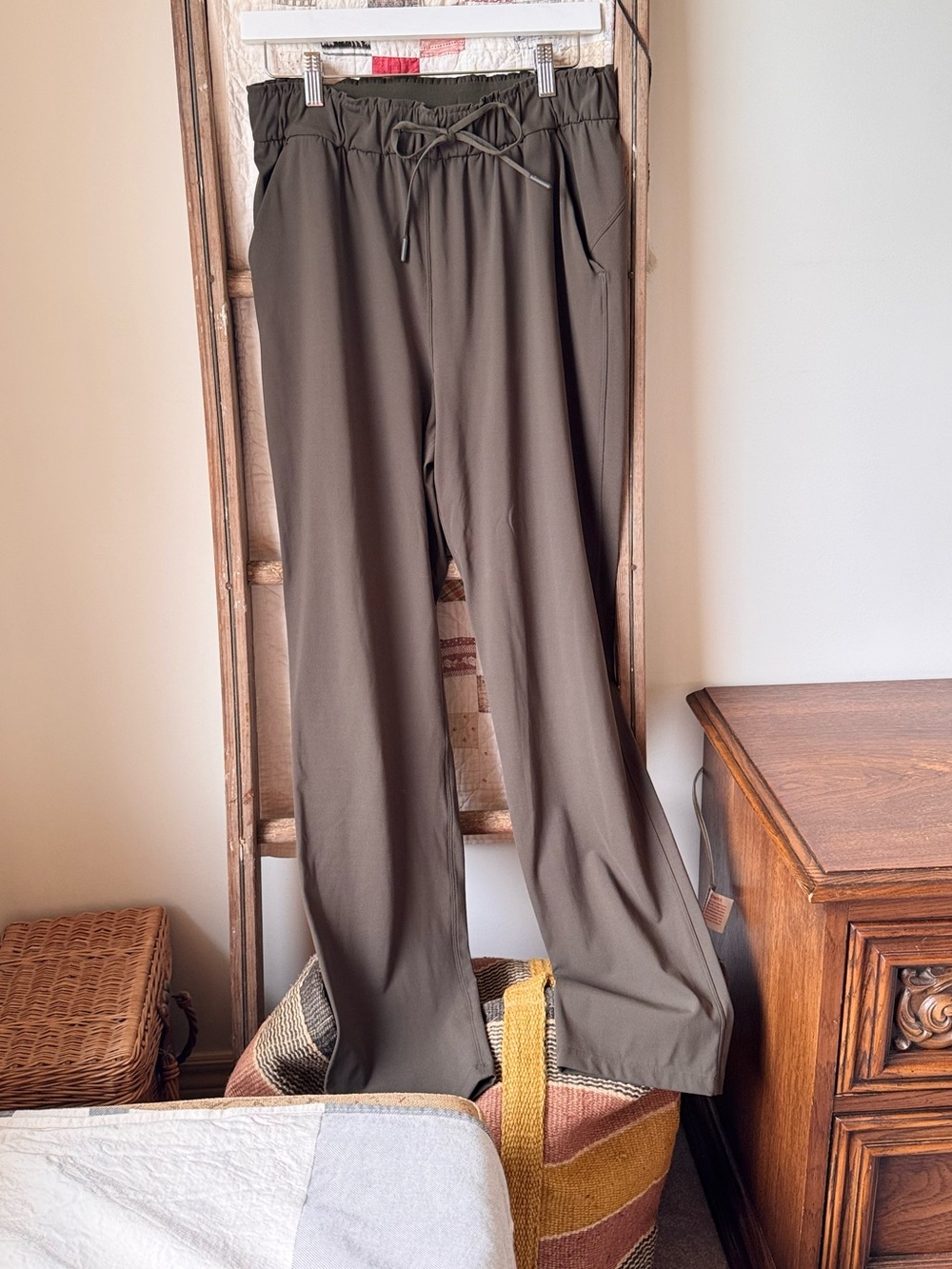 Lululemon Olive Drawstring Casual Pants